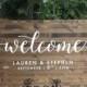 Wedding Welcome Sign - Rustic Wood Wedding Sign - Elizabeth Collection