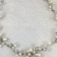 Vintage Silver Pearl & Diamante Hair Vine 