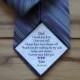 Dad Tie Patch / Tie Patch / Wedding Tie Patch / Father of the Groom / Thank You Dad Label / tie patch for dad  / walking by my side