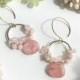 Pink Gemstone Earrings, Rose Quartz Earrings, Cherry Quartz Earrings, Morganite Earrings, Gemstone Earrings, Made in Hawaii, Gift under 35