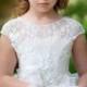 First Communion Baptism Ivory flower girl dress Princess Birthday toddler baby