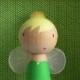Fairy Birthday Cake Topper - hand painted wooden doll