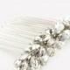 CERES - Crystal hair comb / hair accessories / accessory made of sparkling Swarovski leaf branches accessory for wedding or occasions
