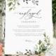 REESE - Printable unplugged ceremony sign, unplugged wedding sign, welcome to our unplugged ceremony sign, editable template sign download
