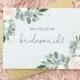 Will you be my Bridesmaid Card - Bridesmaid Card - Bridesmaid Gift - Be My Bridesmaid Card - Wedding Cards - Bridesmaid Proposal Card