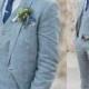 Men's Navy Blue Linen Suits Slim fit 3 Piece Summer Suits for Men Groom Wear Wedding Suits
