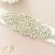 Milan Silver Ivory Lace Garter - Crystal Vintage Wedding Garter Bride Luxury Lace Pearl Great Gatsby Glam Rhinestone Gift Hen