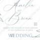 Online Editor - Minimalistic olive eucalyptus leaves brunch line art trend ink wedding invitation set PDF 5x7 in
