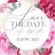 Peony marsala pink red burgundy wedding save the date card invitation set PDF 5.25x5.25 in invitation editor