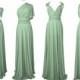 SAGE Bridesmaid Dress/ CUSTOM LeNGTHS/ Convertible Dress / Infinity Dress/ Multiway Dress/  Multi Wrap Dress /  Plus Size / Petite /