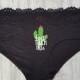 Can't Touch This Panties, Cacti Underwear, Women's Underwear, Cactus Panties, Can't Touch This, Funny Underwear, Gift for Her, Lace, Black