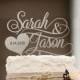 Wooden Rustic Wedding Cake Topper, Bride and Groom Wedding Cake Topper, Personalized Wedding Cake Topper, Custom Cake Topper
