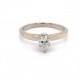 Vintage 1970s Pear Shape Diamond Engagement Ring .45ct