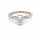 Vintage 1960s Pear Shape Diamond Engagement Ring .58ct