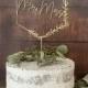Mr Mrs Wedding Cake Topper, Floral Wedding Cake Toppers, Custom Cake Topper, wood, Birthday Bridal Anniversary Bachelorette Rustic, mr mrs