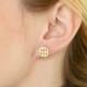Dainty Monogram Earrings • Block Monogram Earrings by CaitlynMinimalist • Dainty Letter Earrings • Bridesmaids Gifts • CH06