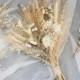 Pampas Grass boutonniere / Natural Real Dried flowers bouquet / Muted earthy tone Preserved Flowers Prairie Bouquet / Forever Bridal bouquet