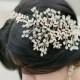 Tiara Bridal Headpiece, FIONA Bridal Gold Headpiece, Swarovski Crystal Hair Clip Wedding Comb, Bridal Headpiece, Bridal Headpiece Hair Clip