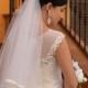Silk Tulle Bridal Veil  Vintage Wedding Veil Wedding Veil Bridal Veil Short Veil Ivory Wedding Veil , Simple Bridal Veil ,