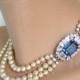 Sapphire and Pearl Necklace - SOLD - 2 Strand Available. Please Contact To Enquire.