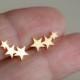 Star earrings, rose gold, mini star studs, stainless steel, Titanium, Hypoallergenic, Sensitive Skin, Surgical Steel, gifts for her 