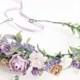 Flower crown, Bridal flower crown, Bridal provence floral crown lavender flower crown, wedding crown, bridal floral crown lilac flower crown