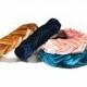 Braided Velvet Headband *Smaller Version*  - Mustard / Pink / Blue / Emerald / Adult / Blush / Burnt Orange - Thick  / Woman / Girl/ Baby