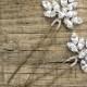 Bridal Hair Accessory, Wedding Hair Accessory, Swarovski Crystal Hair Pin, Silver Gold Diamante Hair Vine (2 x Clara Medium Hair Pins)