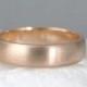 5mm 14K Rose Gold Wedding Band – Men’s or Ladies Wedding Rings – Matte Finish – Pink Gold – Commitment Rings – Classic Rounded Bands