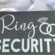 Ring Security Wood Sign, Ring Bearer Sign, Rustic Wedding Decor, Rings Sign, Wedding Decor, Bride Sign, Wedding Signs, Ceremony Sign