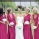 Magenta Bridesmaid Dress Magenta Infinity Dress , Convertible Dress, Multi wrap dress, Prom Dress, Spring Dress. Suummer Dress
