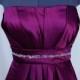 PROM DRESS Beaded wine color bridesmaid, homecoming dress size 6