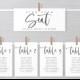 Wedding Seating Chart Template, Wedding Table Numbers Chart Template, Editable Template, Modern Table Numbers Card, Edit Yourself, 450
