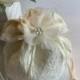 Ivory bridal purse, wedding bridal bag, bride makeup bag, wedding money bag, ivory lace bridal clutch purse
