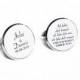 Cufflinks with text ,personalized, saying