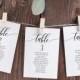 Seating Chart Cards, Table Seating Chart, Wedding Seating Cards, Script Seating Cards, 2 Sizes, Edit with TEMPLETT, WLP-SOU 914