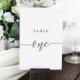 Rustic Elegance Table Numbers  - DIY Printable Wedding Table Numbers, Wedding Template - PTC01