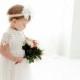 White Lace Christening Gown, Infant Baptism Dress, Unique Baby Boho Dress, Flower Girl Dress