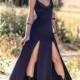 Strap maxi long dress. Dark blue boho long dress. Gothic long dress. Festival maxi dress. Maxi blue dress. V neck long dress, Wedding 