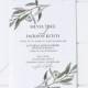Eucalyptus Wedding Invitation Template, Greenery Wedding Invitation Editable, Rustic Wedding Invitations, Instant Download, EUCA