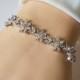 Crystal Bridal Bracelet, Cubic Zirconia Bracelet, Wedding Crystal Adjustable Bracelet Bridal Jewelry Wedding Jewelry Crystal Dainty Bracelet