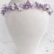 Flower crown, Lavender wedding, Flower girl crown, Wedding hair piece, Bridesmaids