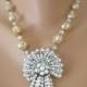 Downton Abbey Jewellery, Pearl Tassel Necklace, Filigree Necklace, Vintage Filigree Pearl Necklace, Aurora Borealis, Vintage Bridal, Nouveau