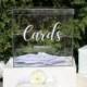 Wedding Card Box Decal- DECAL ONLY- Wedding Cards Sticker- Wedding Decal