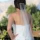 Sheer Simple Wedding Veil - Barely There Raw Edge Veil - Available in 9 Lengths and 10 Colors!  Fast Shipping!