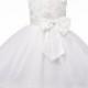 Christening White Gown Lace Baptism Gown Communion Dress Gowns Baby Infant Flower Girl Dress Newborn Gown