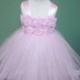 Pink Flower Girl Tutu Dress/Pink Flower Girl Dress/Pink Tutu Dress/Toddler Tutu Dress/Birthday Tutu Dress/Princess Tutu Dress