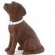 Chocolate Lab Cake Topper - Brown Labrador Dog on Wedding Cake - Small Porcelain Figurine - MW16491