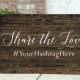 Share the Love Hashtag Sign,  wedding Instagram sign, Wedding hashtag sign, Instagram wedding sign, social media sign- Chantilly Collection