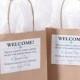 Custom Wedding Welcome Bags, Wedding Welcome Stickers, Thank You Bags, Hotel Welcome Bags, Out of Town Guest Bags, Wedding Favor Bags